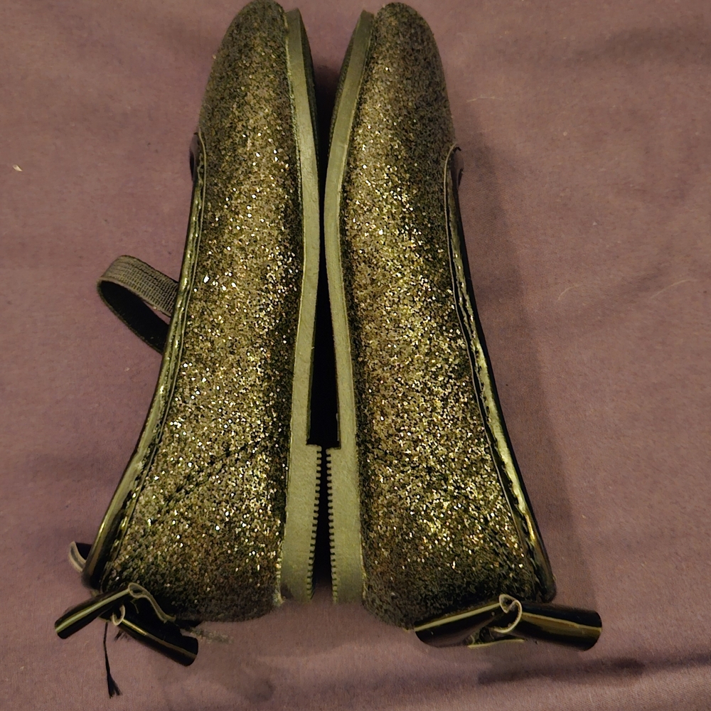 Carter's Girls' Glitter Mary Jane Flats in Black - Picture 4 of 7
